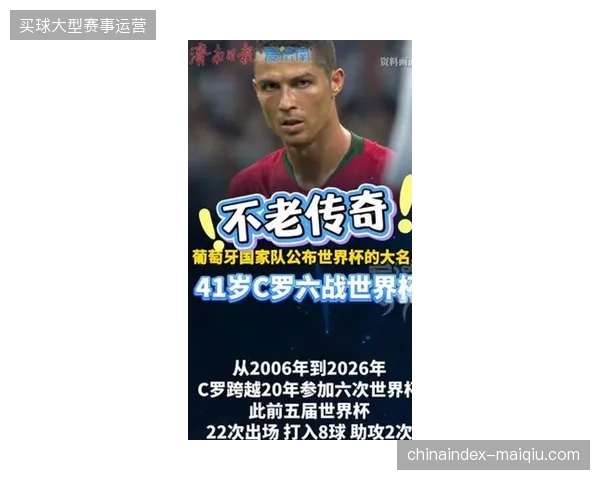 41岁C罗凭借赛季高效进球表现入选国家队，开启个人第六届世界杯之旅